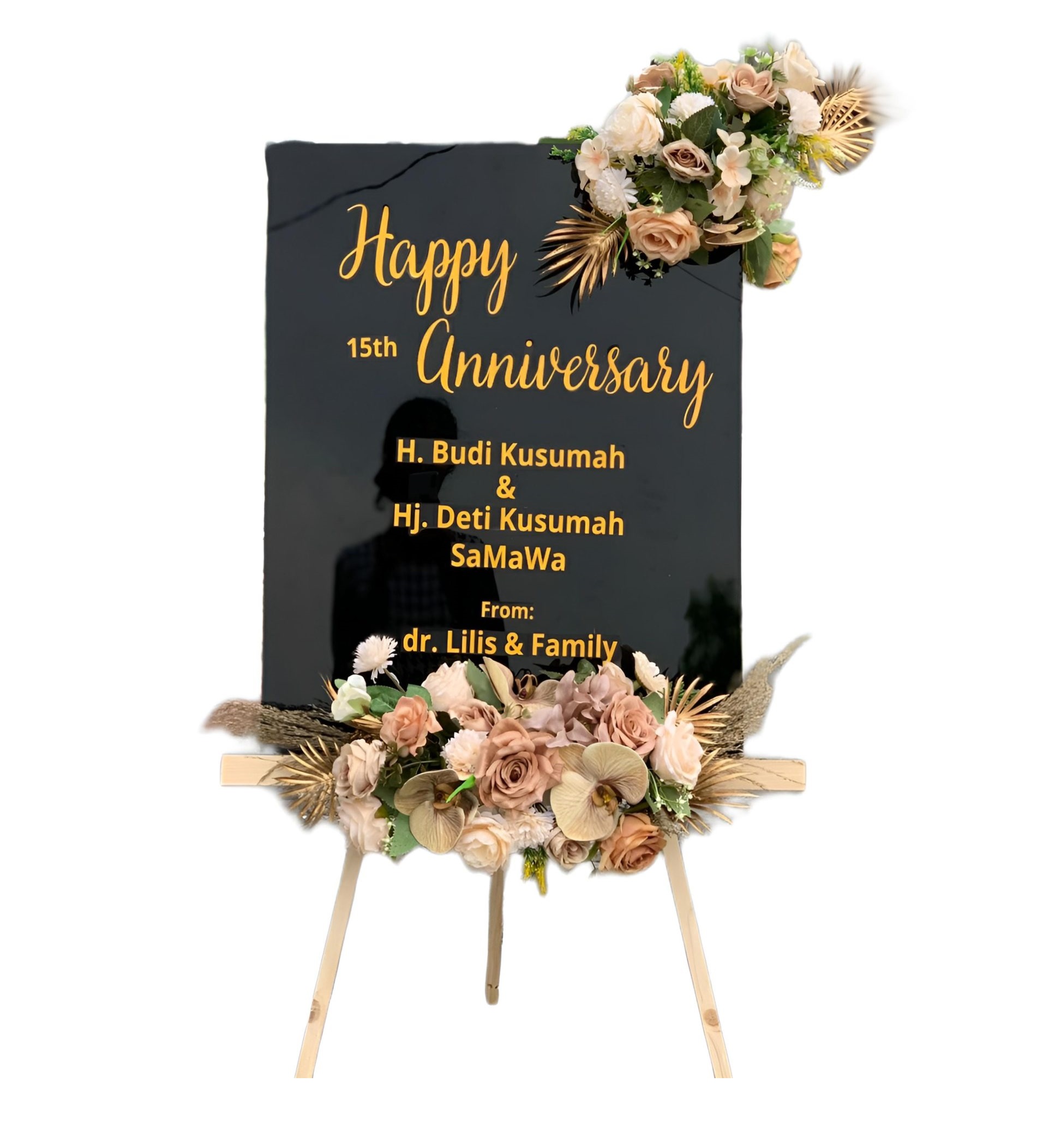 Papan Bunga Akrilik Wonosalam