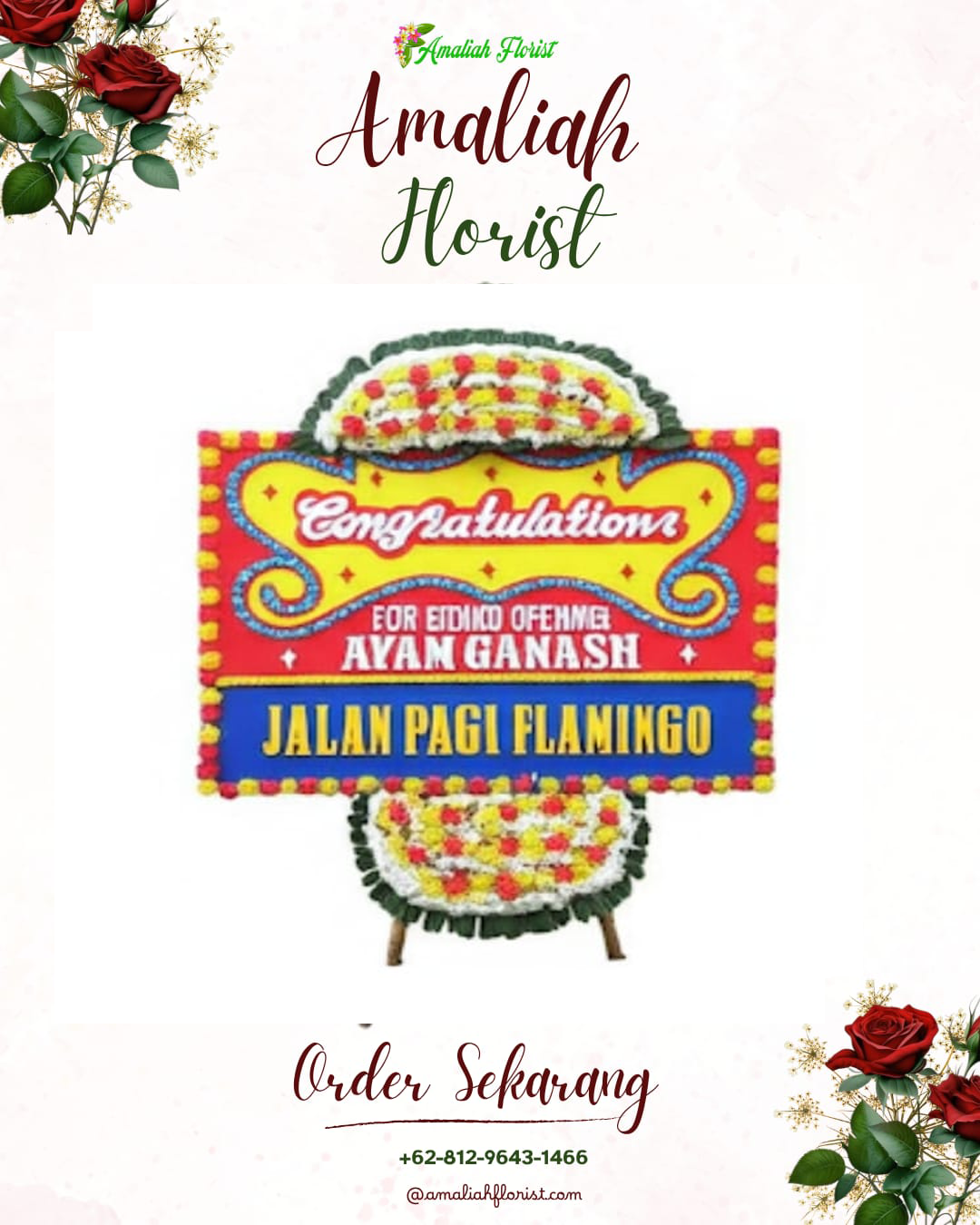 Sewa Papan Bunga Wonosalam